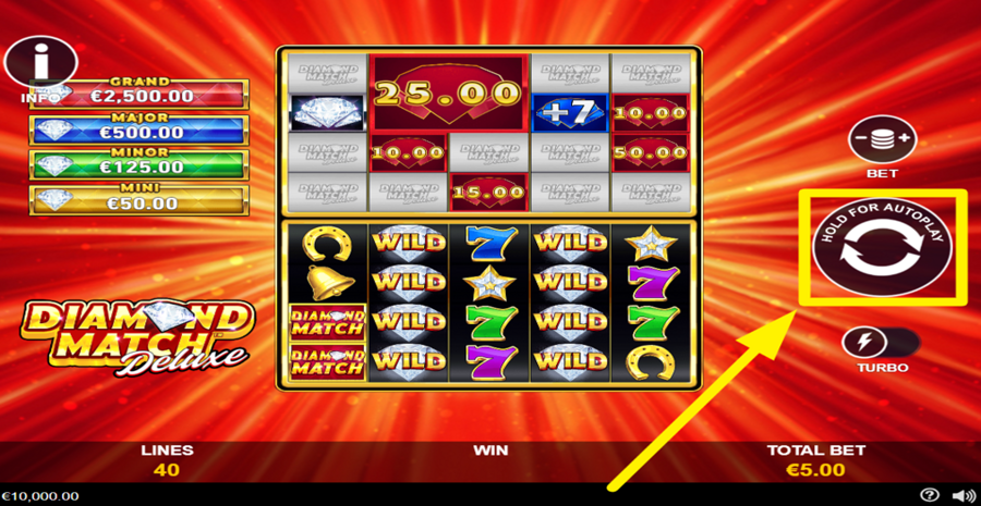 Diamond Match Deluxe Spin Button