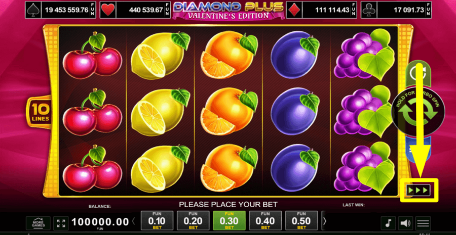 Diamond Plus Valentines Edition Turbo Feature