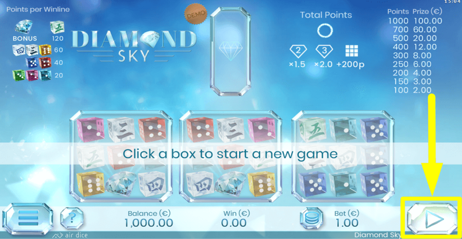 Diamond Sky Play Button