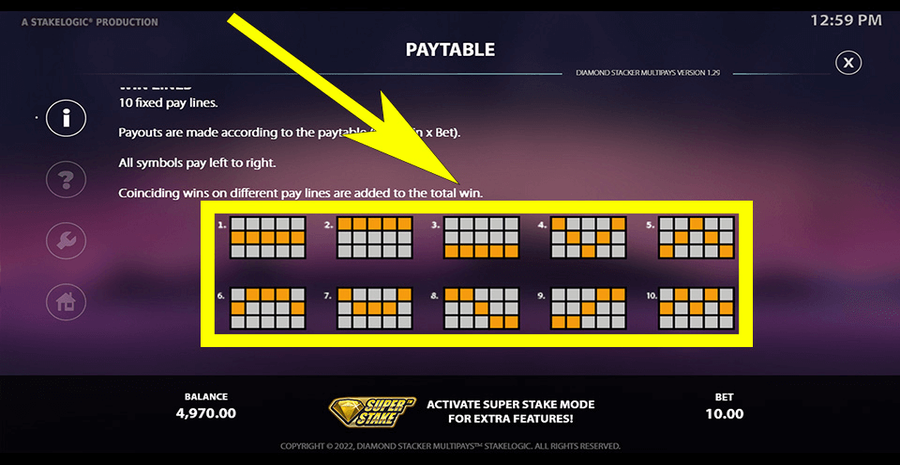 Diamond Staxx Multipays 2