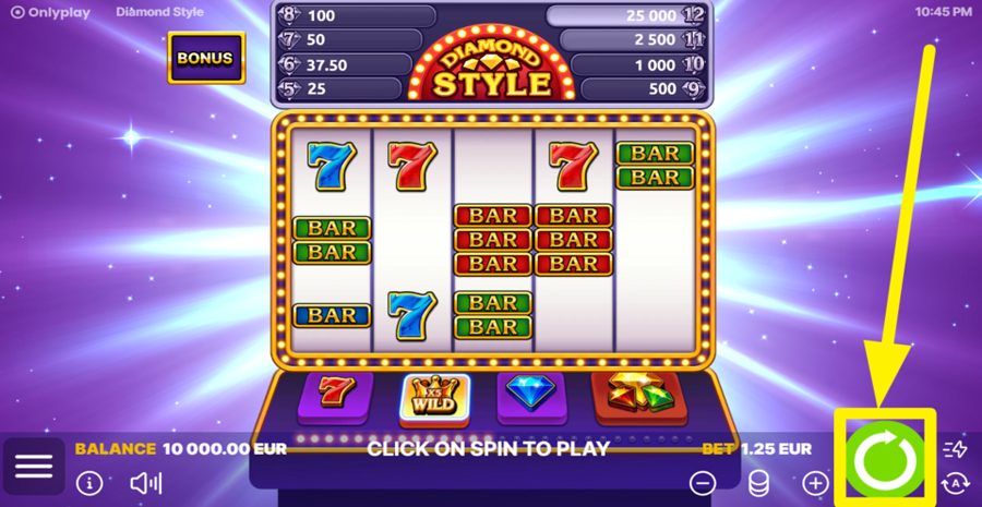 Diamond Style Spin