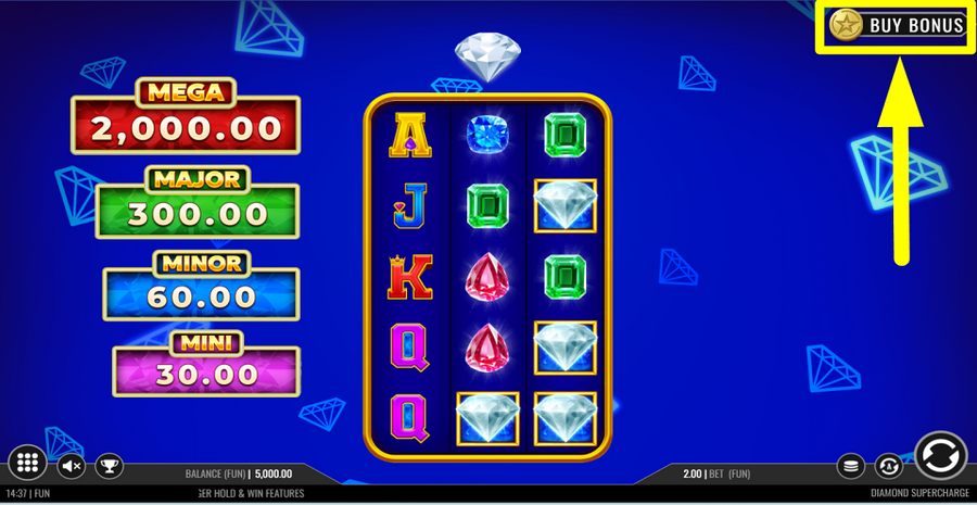 Diamond Supercharge Buy Feature