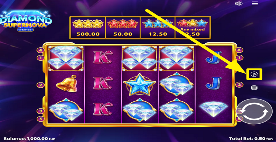 Diamond Supernova 5 Autoplay