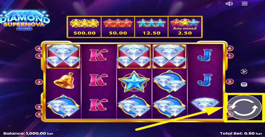 Diamond Supernova 5 Spin
