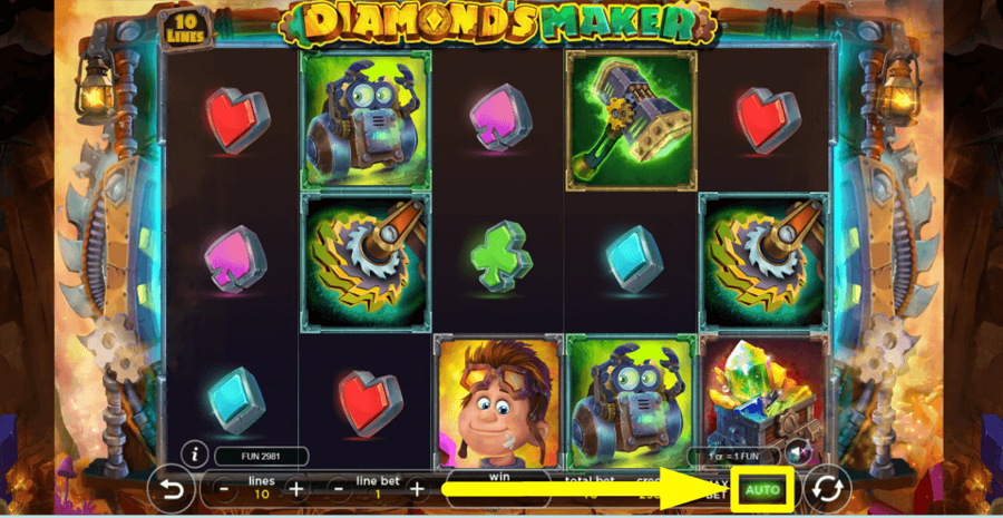 Diamonds Maker Autoplay Feature