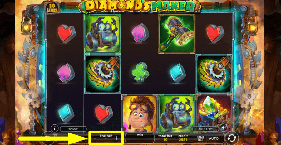 Diamonds Maker Bet Value