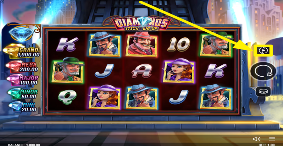 Diamonds Stick Em Up Autoplay