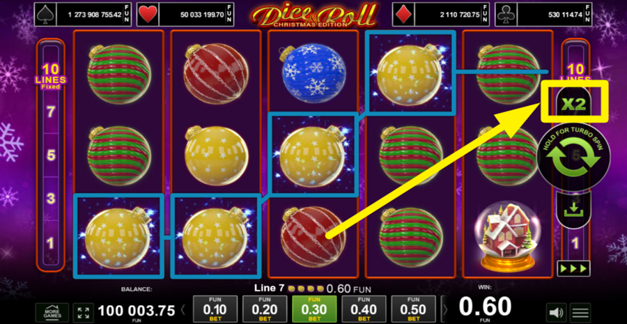 Dice And Roll Christmas Edition Gamble