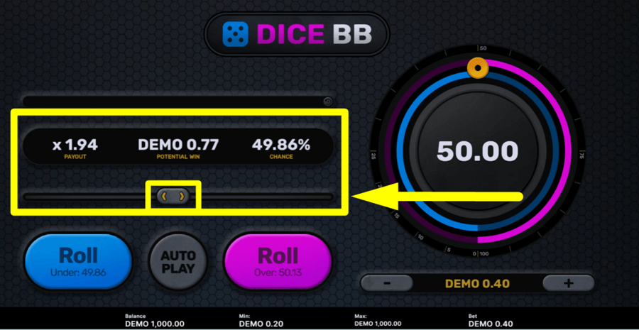 Dice Bb Payout Value