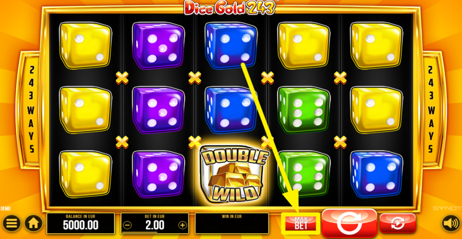 Dice Gold 243 Max Bet