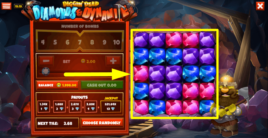 Diggin Deep Diamonds And Dynamite Flip Tiles