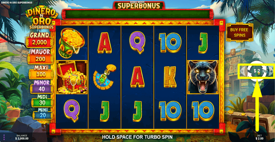 Dinero N Oro Superbonus Bet Value