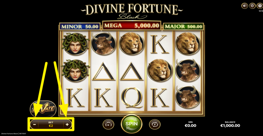 Divine Fortune Adjust Bet