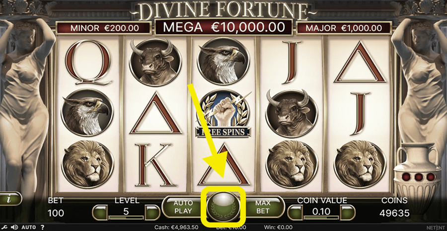 Divine Fortune Paylines