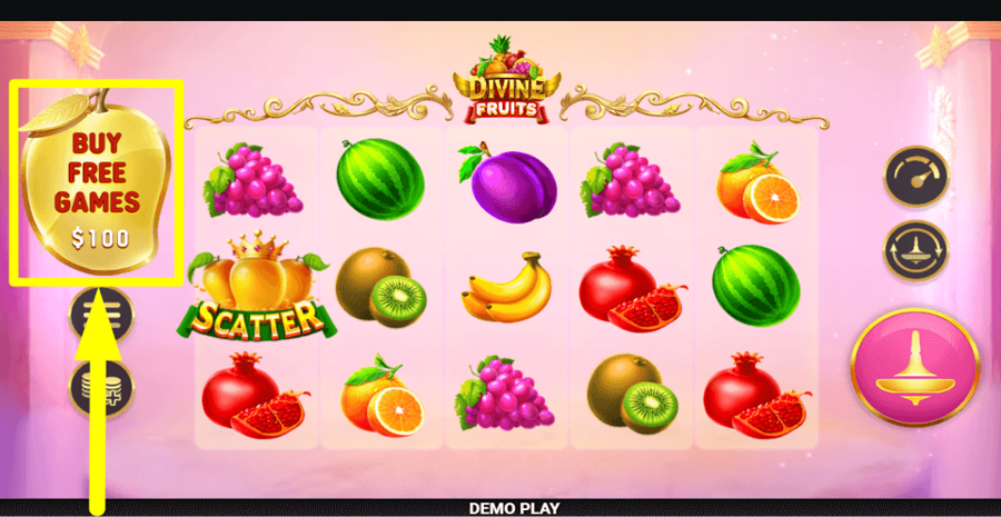 Divine Fruit Buy Feature