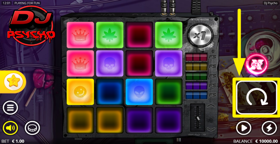 Dj Psycho Spin Button