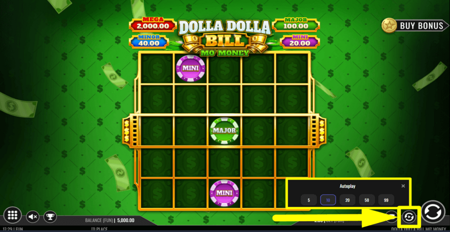 Dolla Dolla Bill Mo Money Autoplay Feature