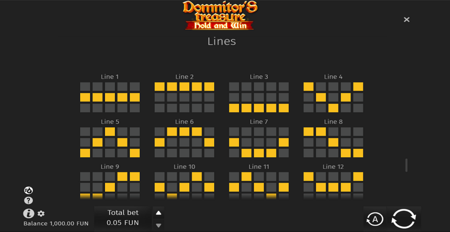 Domnitors Treasure Fixed Paylines