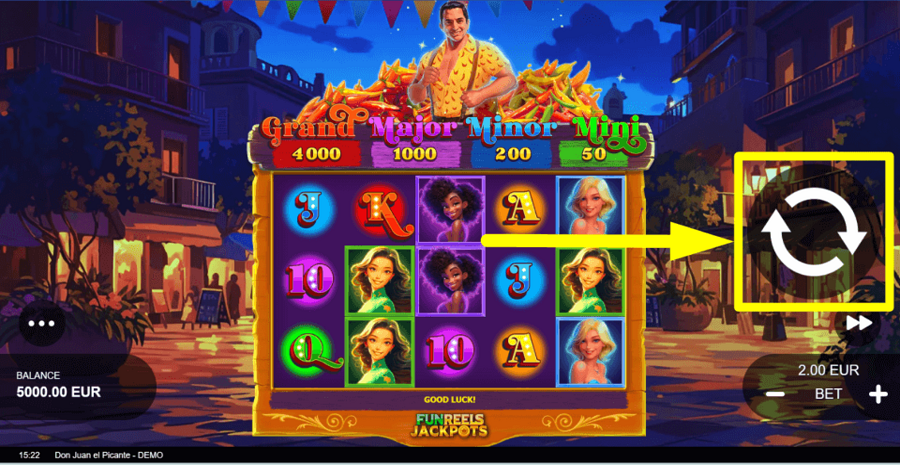 Don Juan El Picante Spin Button
