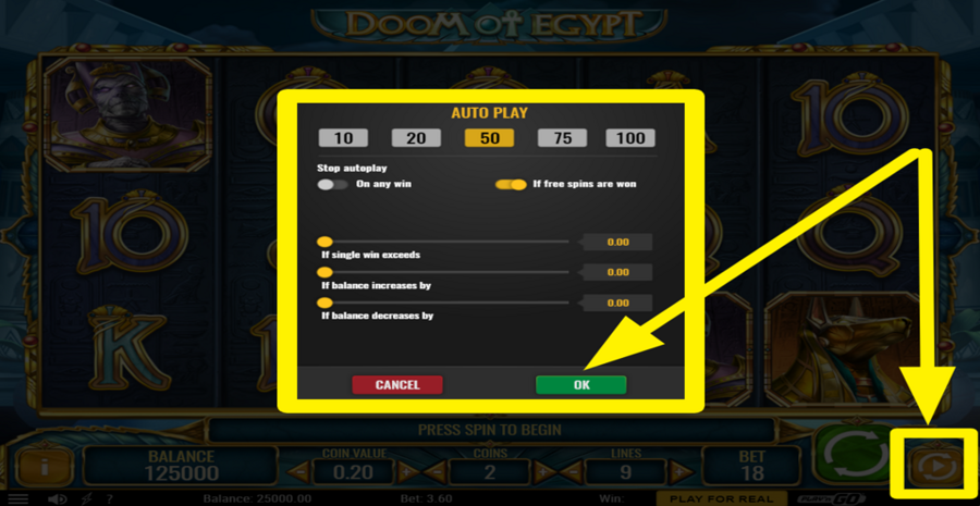 Doom Of Egypt Autoplay