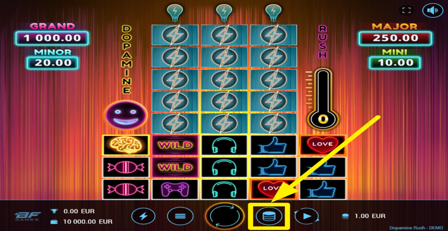 Dopamine Rush Adjust Bet