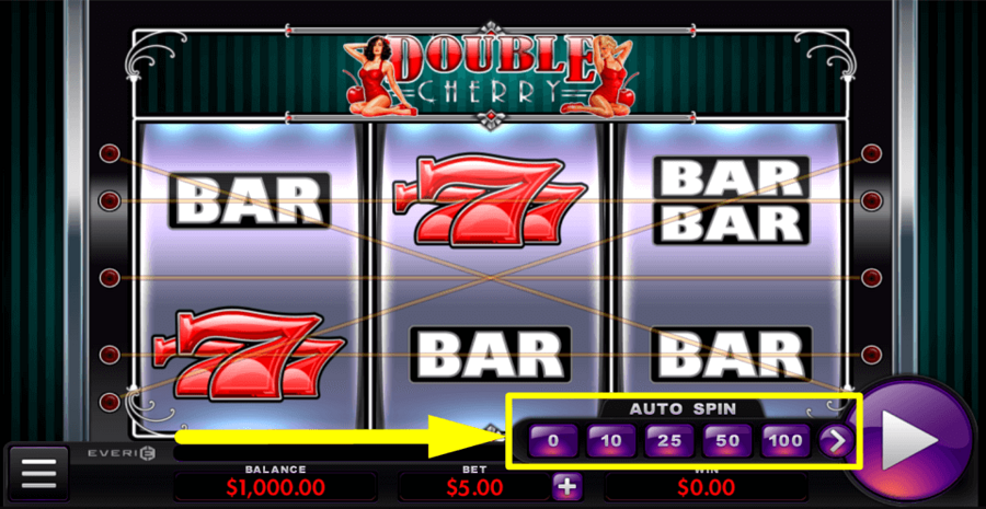 Double Cherry Autoplay Feature