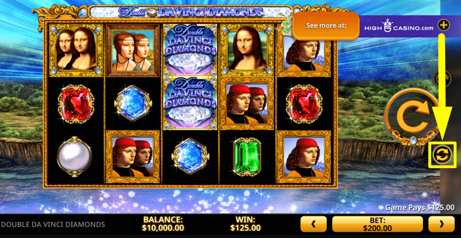 Double Da Vinci Diamonds Autoplay Feature