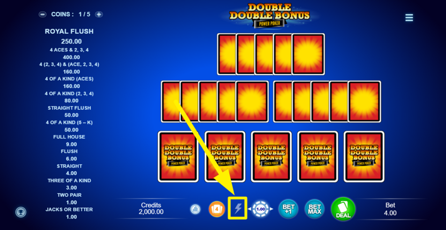 Double Double Bonus Power Poker Turbo