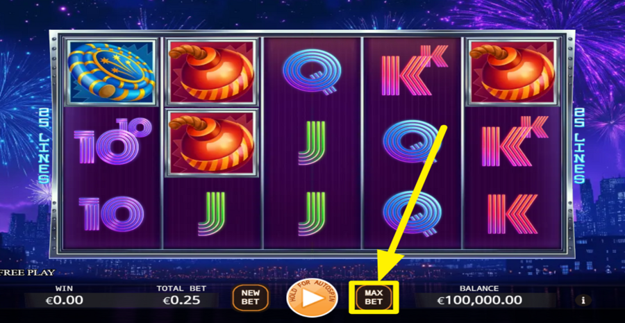 Double Fireworks Max Bet