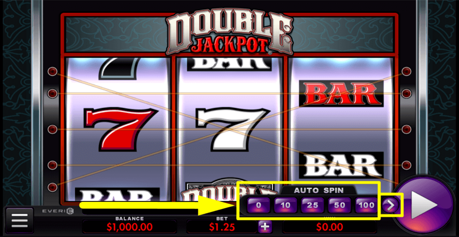 Double Jackpot Autoplay Feature