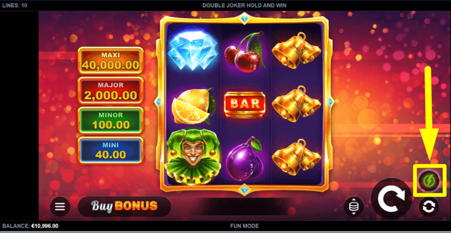 Double Joker Hold And Win Turbo Feature