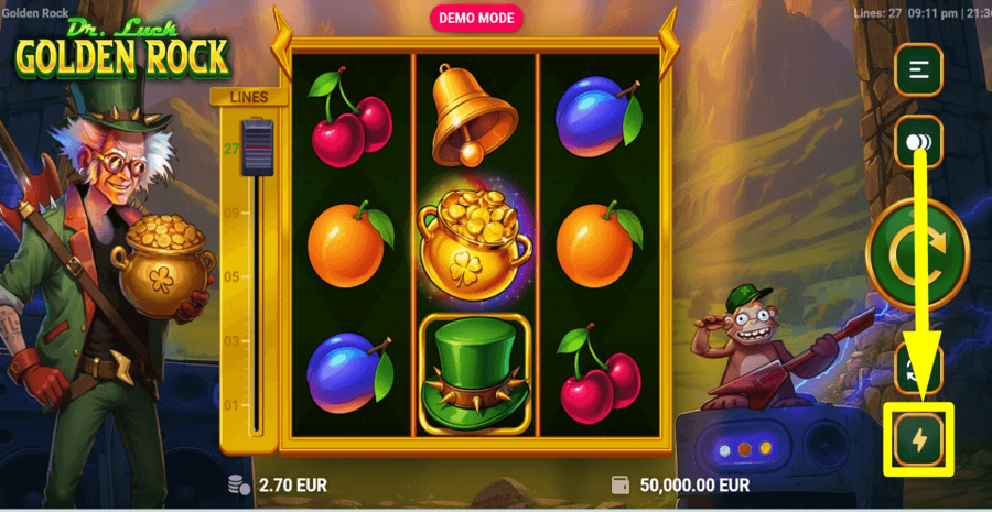 Dr Luck Golden Rock Turbo Feature