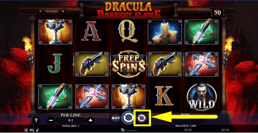 Dracula Darkest Flame Autoplay Feature