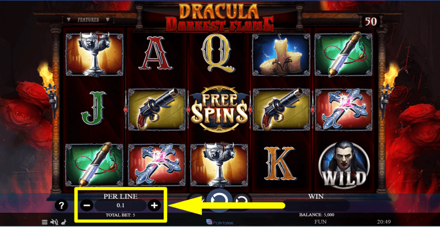 Dracula Darkest Flame Bet Value