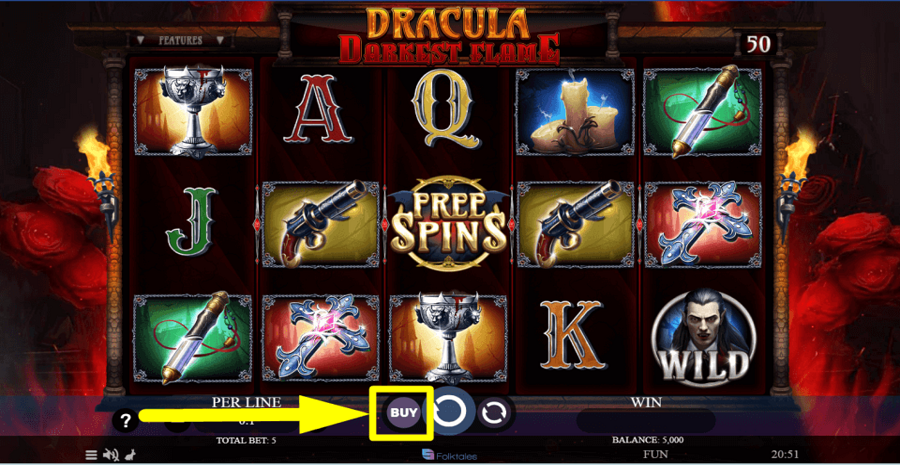 Dracula Darkest Flame Buy Feature