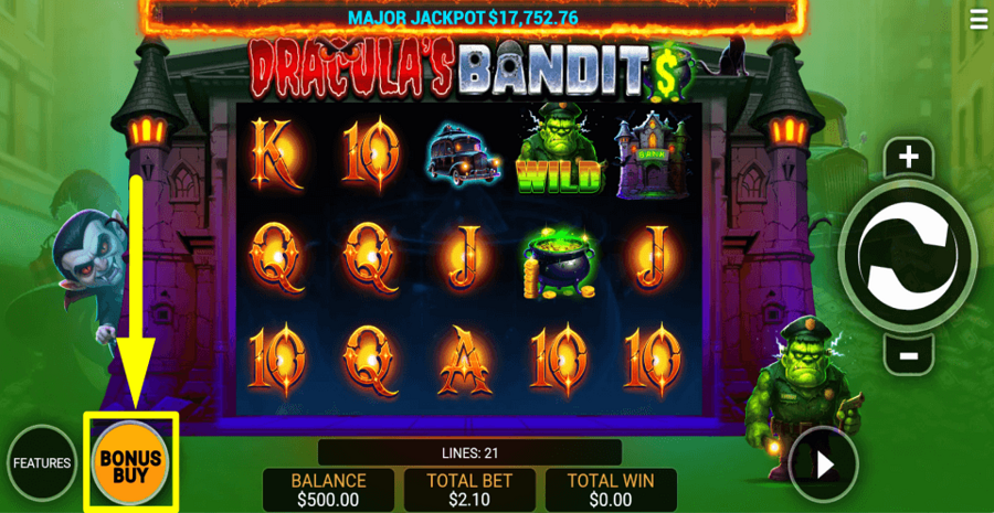 Draculas Bandits Buy Feature