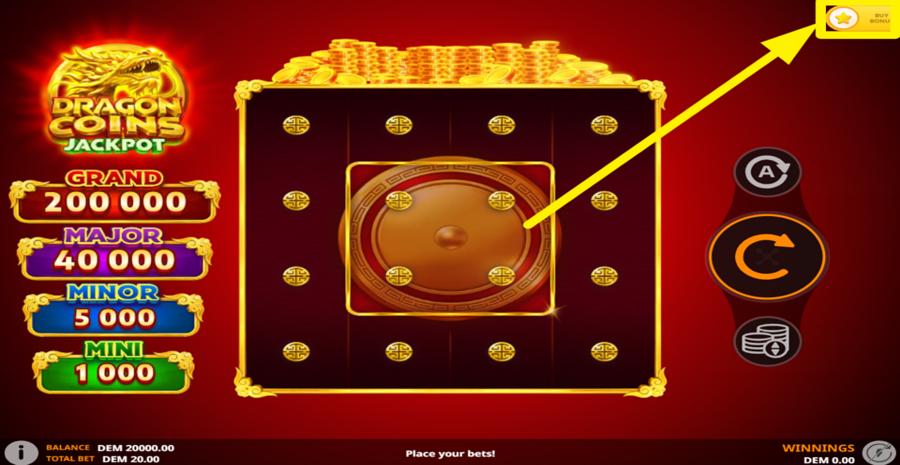 Dragon Coins Jackpot Buy Bonus