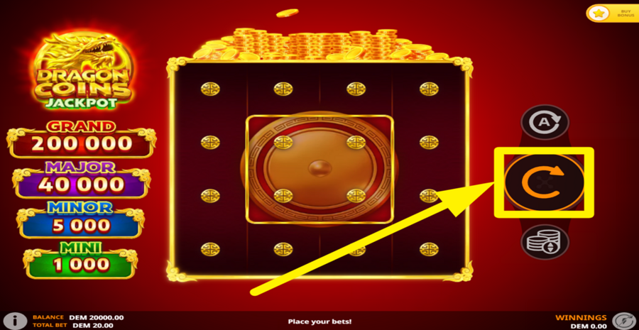 Dragon Coins Jackpot Spin