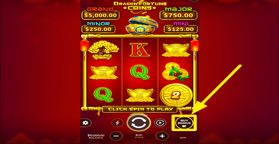 Dragon Fortune Coins Hold And Win Buy Bonus