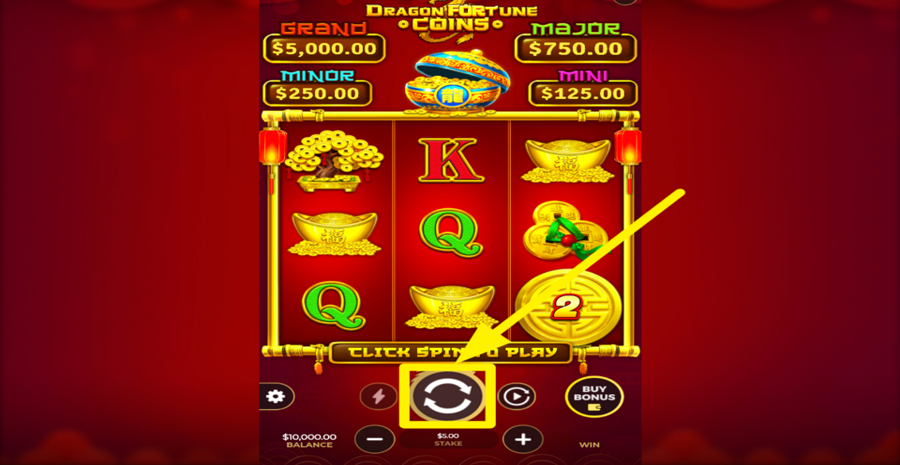 Dragon Fortune Coins Hold And Win Spin