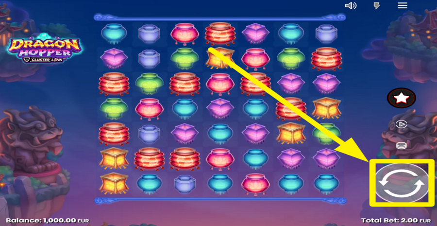 Dragon Hopper Spin Button
