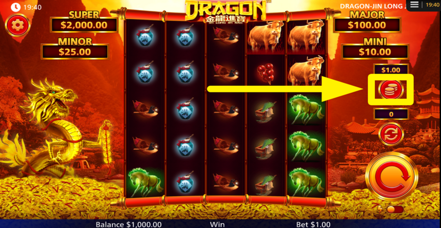 Dragon Jin Long Jin Bao Adjust Bet
