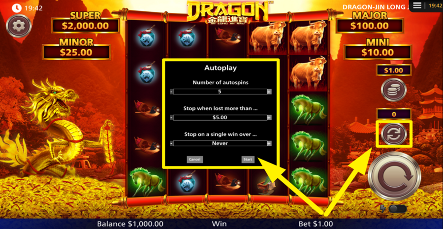 Dragon Jin Long Jin Bao Autoplay