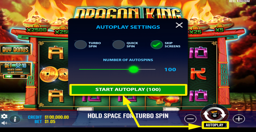 Dragon King Hot Pots Autoplay