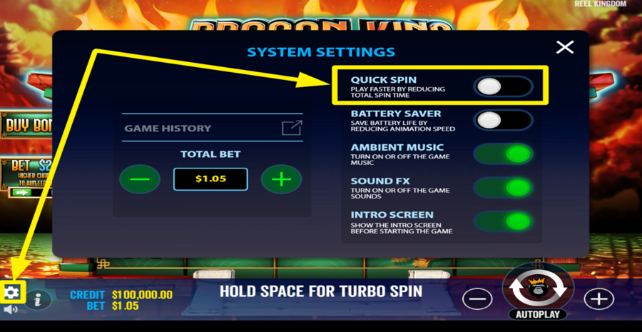 Dragon King Hot Pots Quick Spin