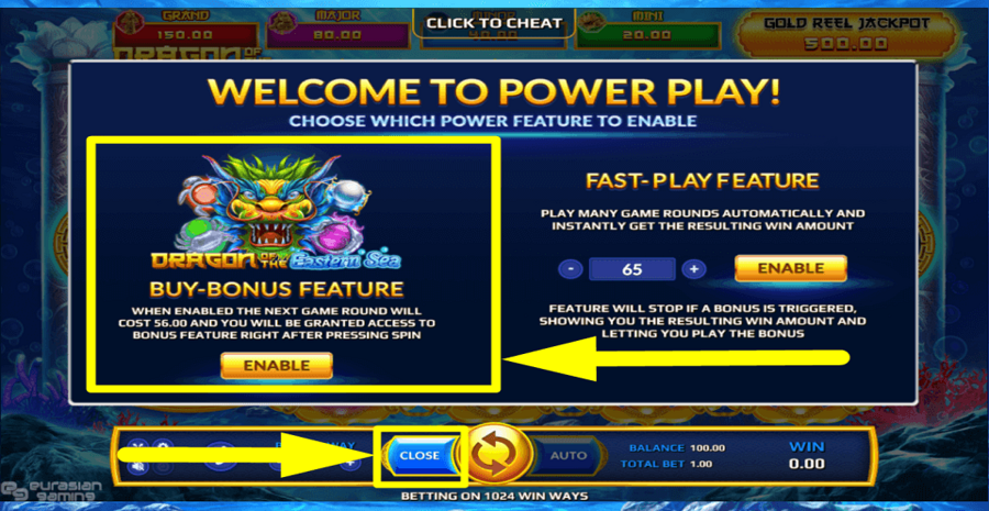 Dragon Of The Eastern Sea Buy Bonus Feature
