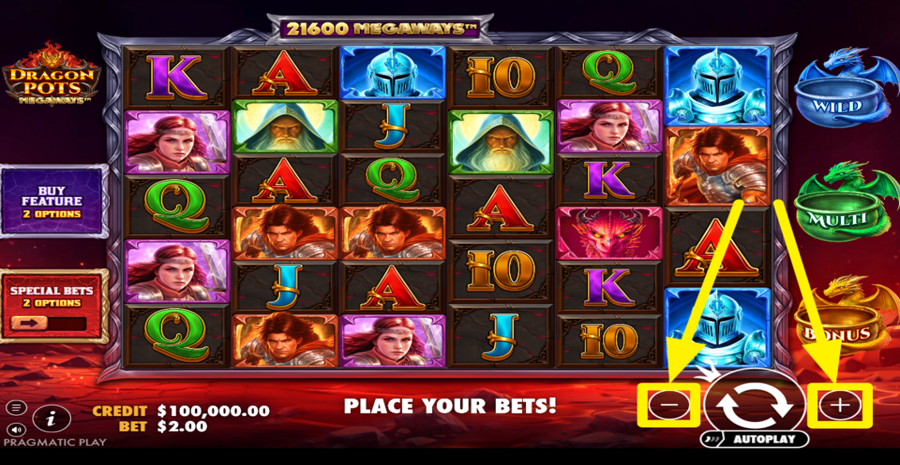 Dragon Pots Megaways Adjust Bet