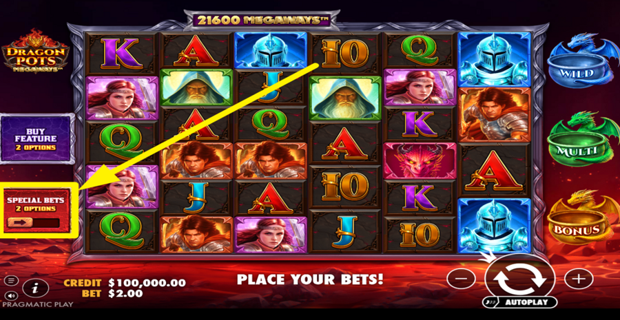 Dragon Pots Megaways Special Bets