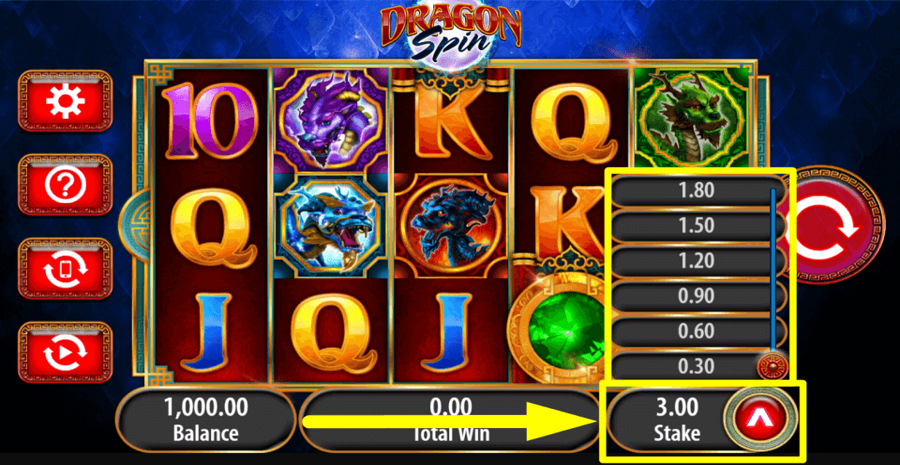 Dragon Spin Bet Value