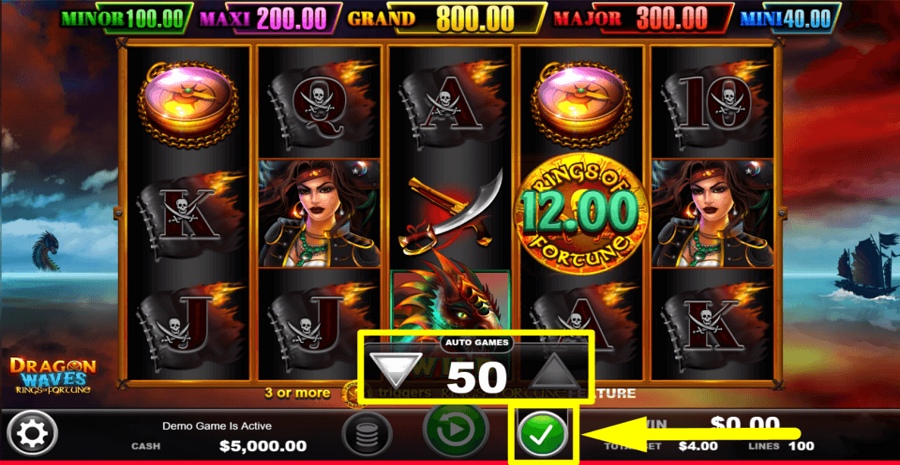 Dragon Waves Rings Of Fortune Autoplay Feature